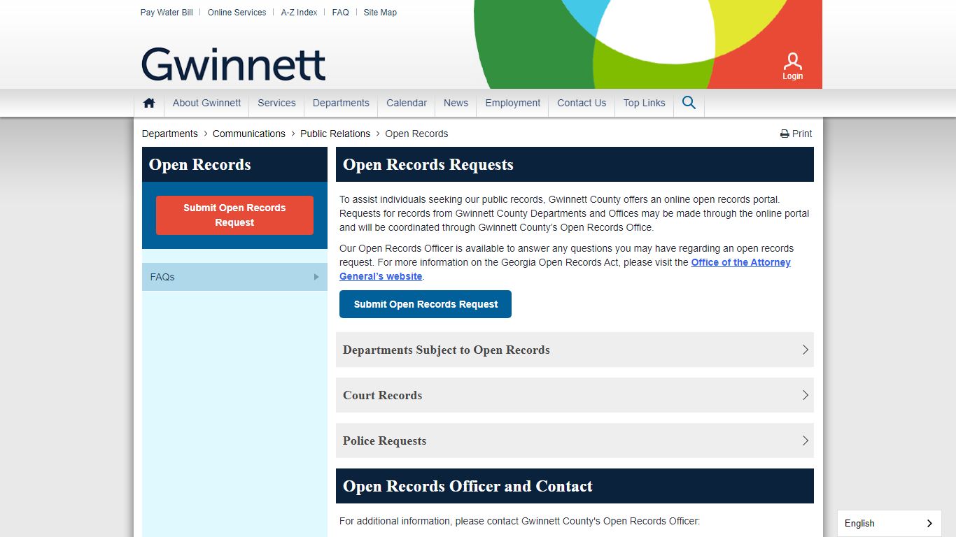 Open Records - Gwinnett | Gwinnett County